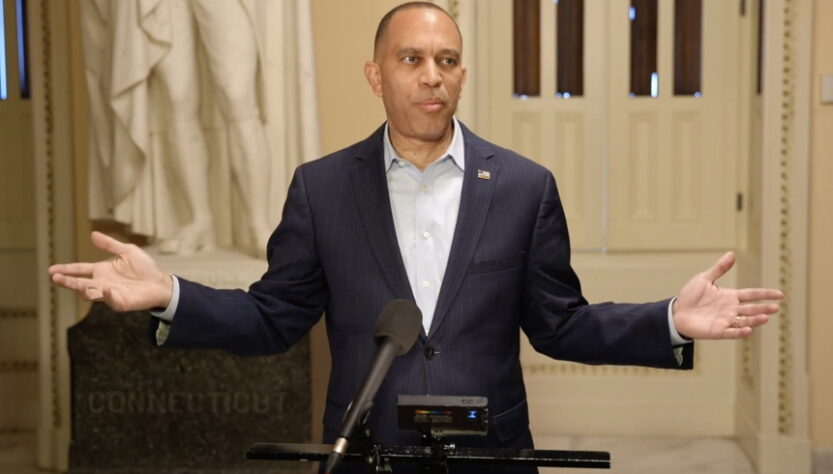 ‘sick’:-jeffries-torches-trump’s-‘out-of-control’-press-secretary