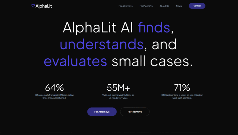 ai-startup-alphalit-raises-$3.2m-seed-round-to-screen-and-score-smaller-cases-and-route-them-to-lawyers
