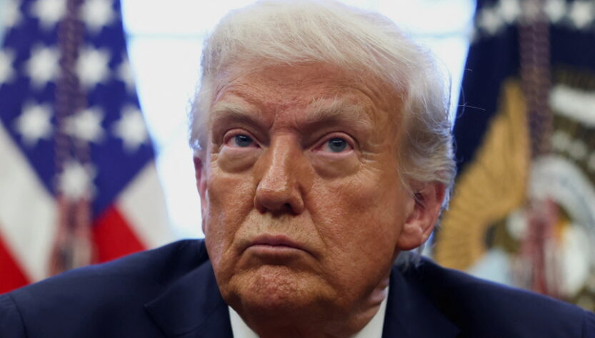 doj-gets-giant-maga-banner-—-plastered-with-trump’s-image