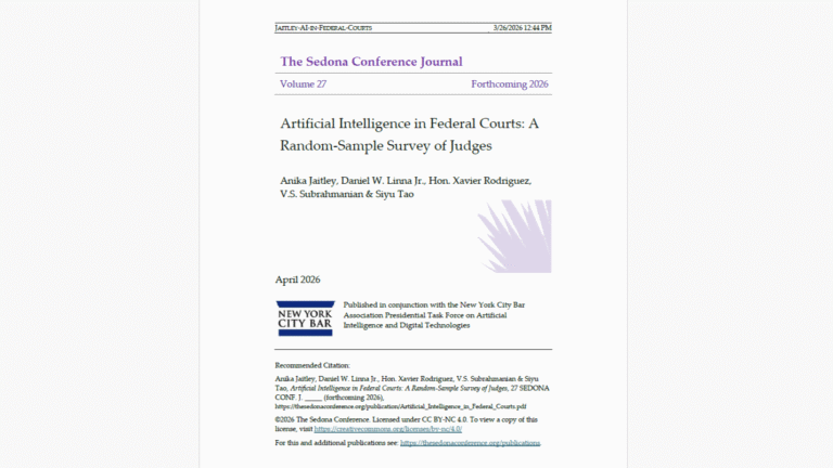Survey Finds Majority Of Federal Judges Have Used AI In Their Work, But Daily Use Remains Rare